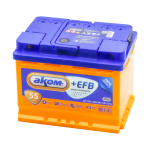 Аккумулятор АКОМ + EFB  6СТ- 55 евро